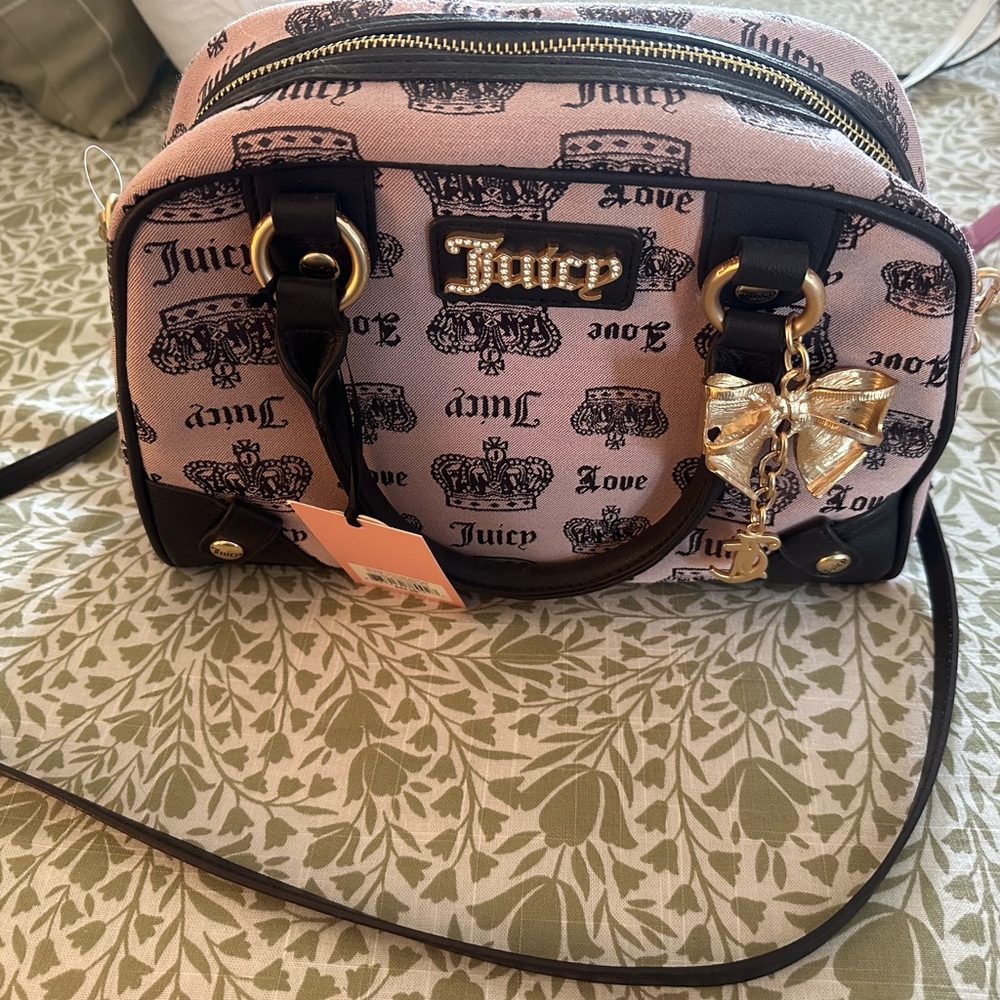Juicy Couture Pink and Black Crossbody Bag